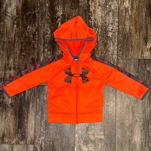 Under Armour Vibrant Orange Fleece with Black Accents